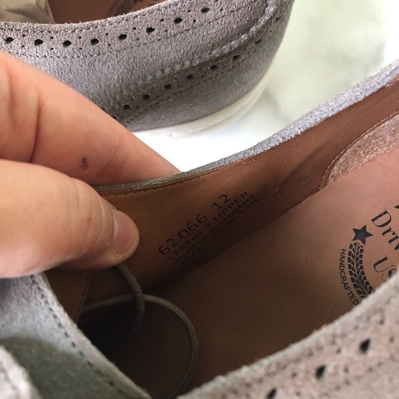 Driver Club Princeton Wingtip Lace-Up Sneaker Light Grey Suede - Picture 6 of 10